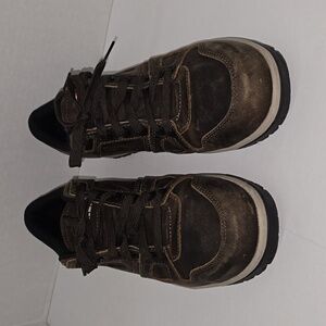 Airwalk Brown Leather Safety Sneakers Composite Toe Mens Size 11.5